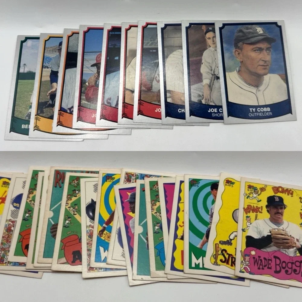 Vintage 1992 Baseball Card Lot 30 Topps Kids Pacific Legends Bo Jackson Ty Cobb